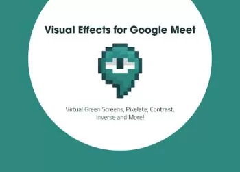 How to insert Visual Effects in Google Meet?
