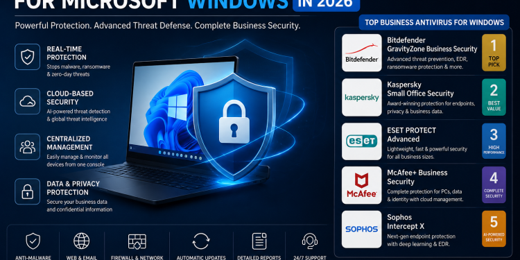Best Business Antivirus for Microsoft Windows in 2026